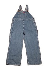 Dickies Men s 44x32 Denim Bib Overalls Blue Jeans Workwear Carpenter Farm
