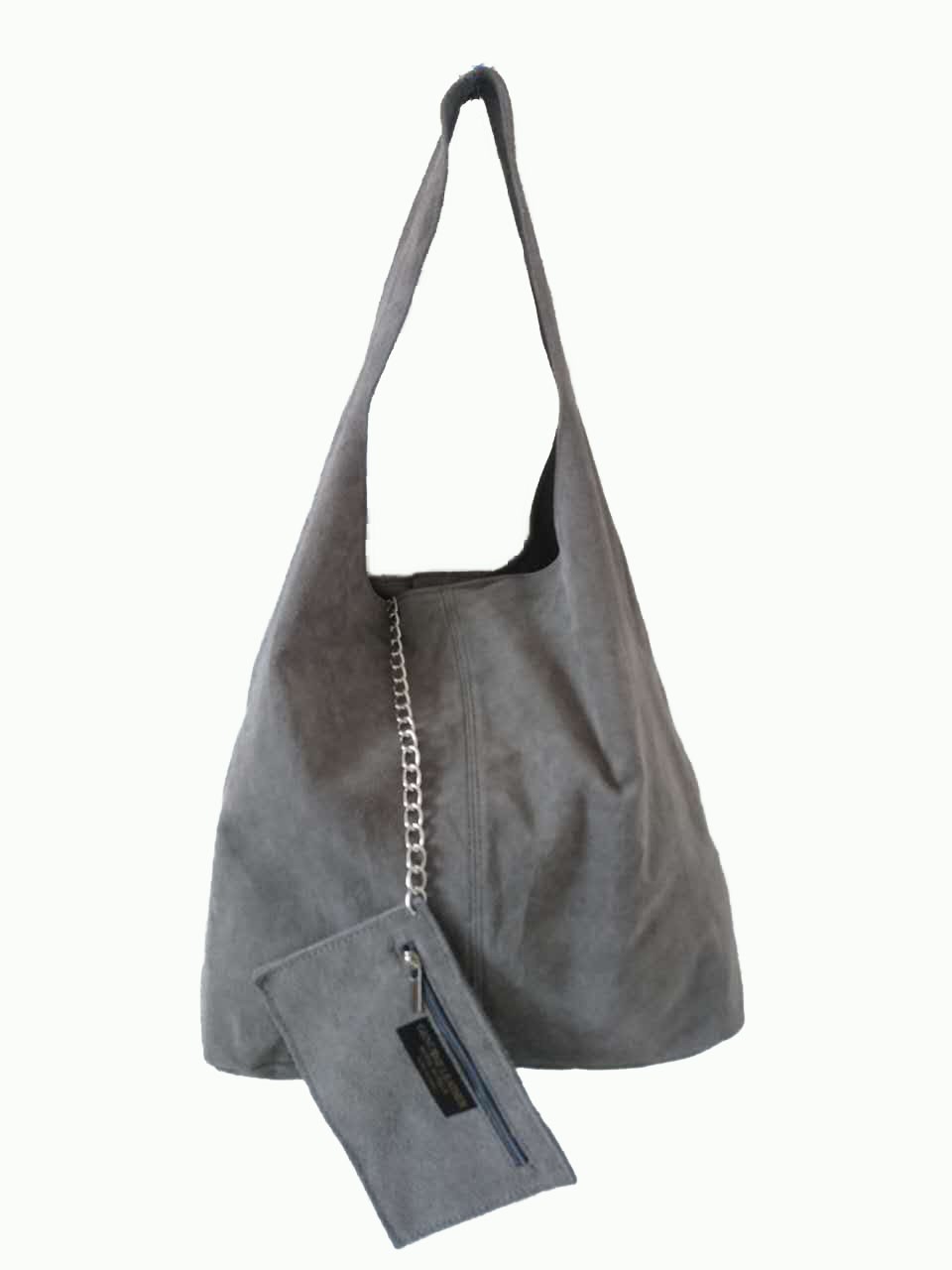 Ladies New Italian Genuine Real Suede Leather Oversize Slouch Shoulder Tote Bag