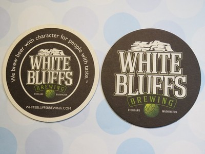 Beer Coaster: WHITE BLUFFS Brewing Co ~ Richland, WASHINGTON ~ Character & Taste
