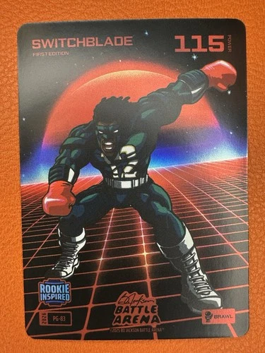 2026 Bo Jackson Battle Arena Travis Hunter `Switchblade` Brawl Power Glove Foil