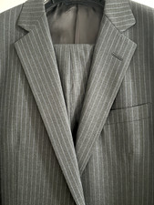 Brooks Brothers Brooks Cool Gray Charcoal Stripe Suit - Size 41R