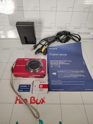 SONY Cyber-Shot DSC-W170 10.1 Mp 5x Carl Zeiss Camera Tested    Pink / Magenta 