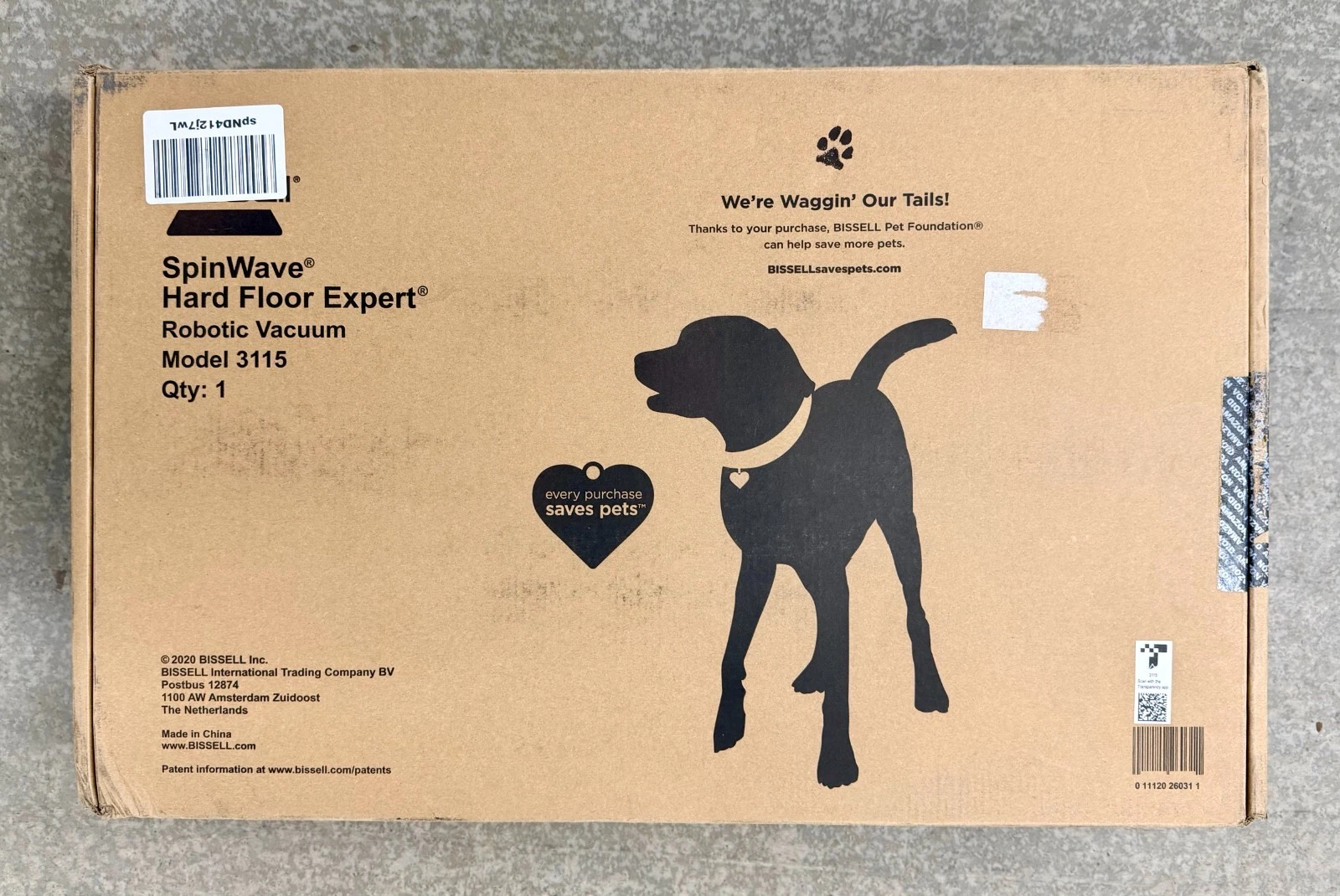 Bissell SpinWave Hard Floor Expert Wet and Dry Robot Vacuum, 3115 - OB