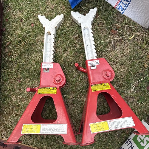 Axle Stands 2-Pack Heavy Duty 3Ton Capacity Floor Jack for Car and Caravan
