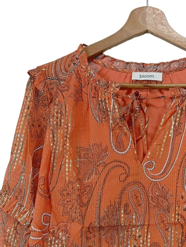 BLOOM Blouse à manches longues Dames Blouse T EU 40 orange clair - Photo 3/4