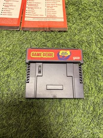 Read- Super Nintendo SNES HDMI Tested - Lot Of 2 consoles + 7 Games + Game Genie