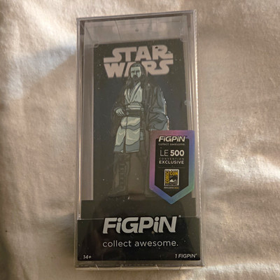 FiGPiN Star Wars Qui-Gon Jinn Force Ghost Enamel Pin LE 500 #2107 40$