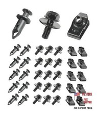 35PCS Car Engine Under Cover Splash Shield Guard Body Bolts Screws,Skid Plate