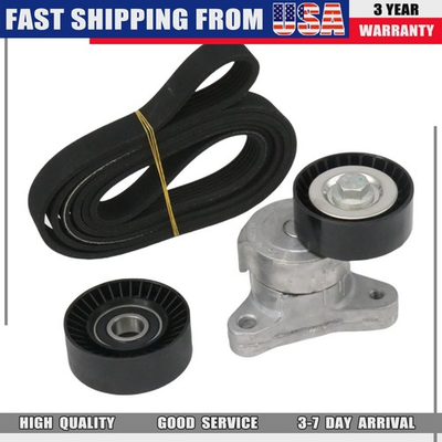 #ad #ad Fits Chrysler Dodge Dart Jeep Cherokee 2.4L Serpentine Belt Drive Component Kit $129.52