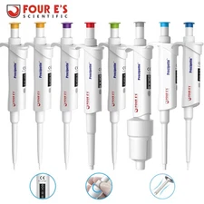 8pc 0.1μl-10ml Micropipette Adjustable Volume Manual Single Channel Pipettor Set