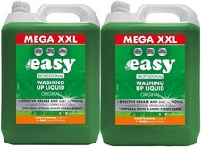 Easy Original Washing Up Liquid - 5L (Pack of 2) | Powerful Grease-Cutting Formu 4.89 per litre