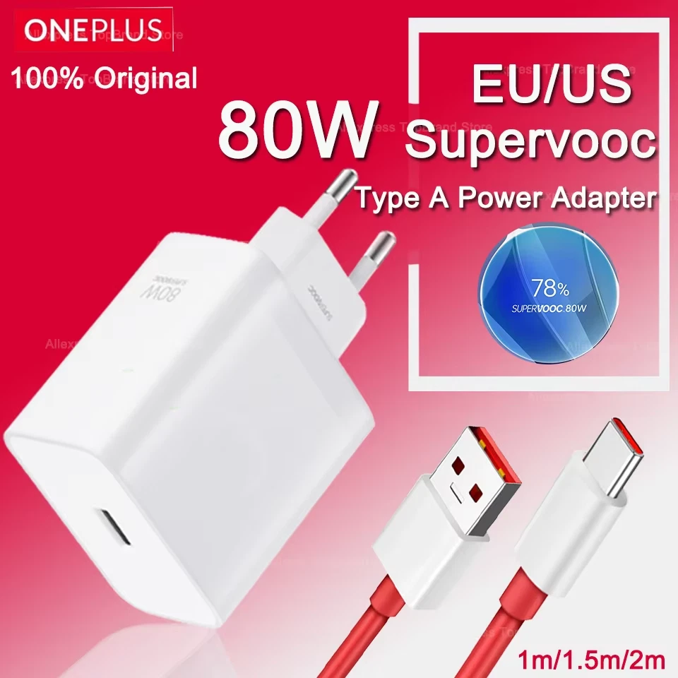 Caricabatterie OnePlus Originale SuperVOOC 80W/100W Tipo-C per 13/11 Nord CE3 - Immagine 2 di 4
