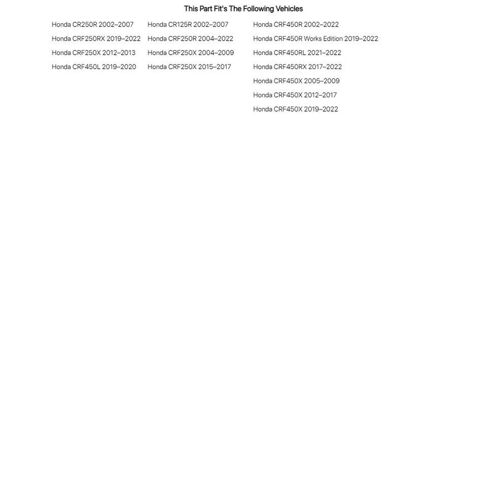 T.M. Designworks Indestructible Rear Disc Guard Black For HONDA CR125R 2002-2007 Foto 3 de 3