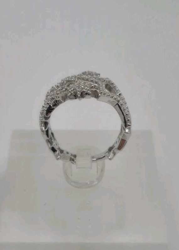 925 Sterling Silver Multi Star Ring Starbust Dazz… - image 4