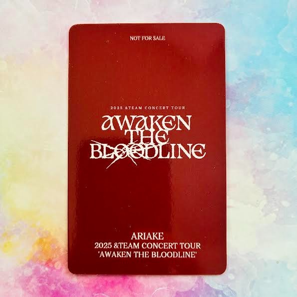 &TEAM AWAKEN THE BLOODLINE CONCERT TOUR in JAPAN Venue exclusive Photo card