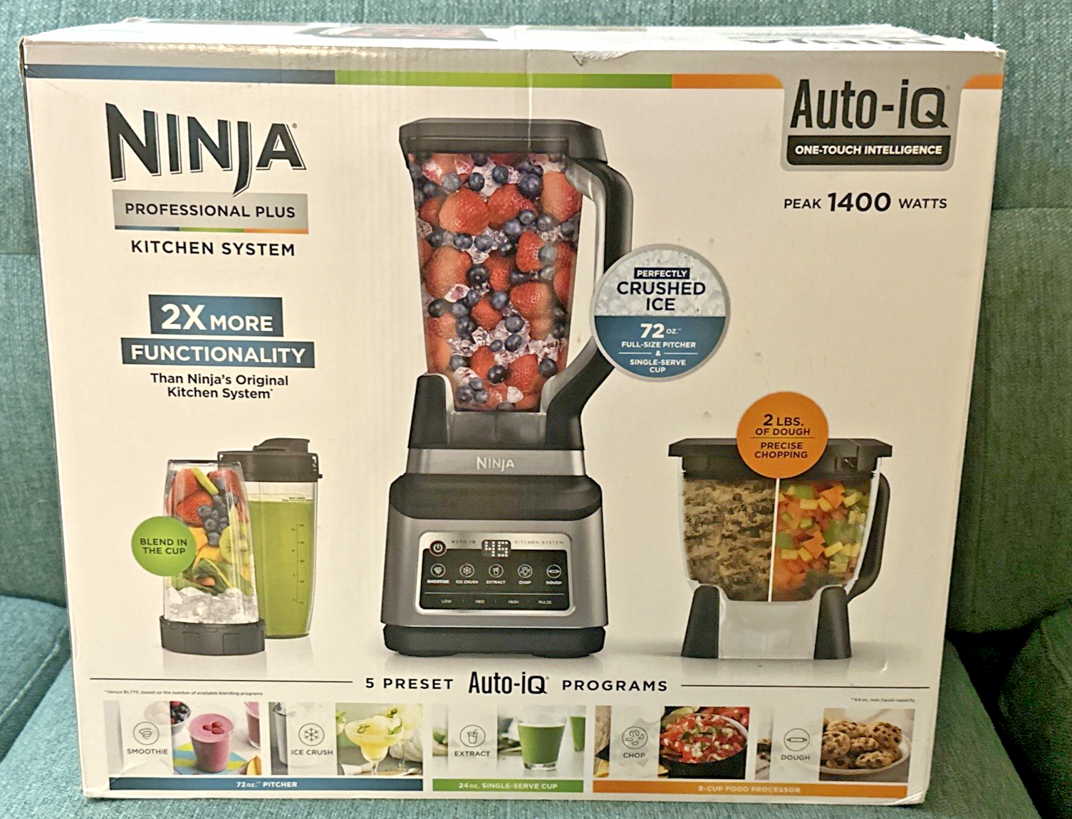 Ninja BN801 Professional Plus Blender with Auto-iQ 1400W Power-image
