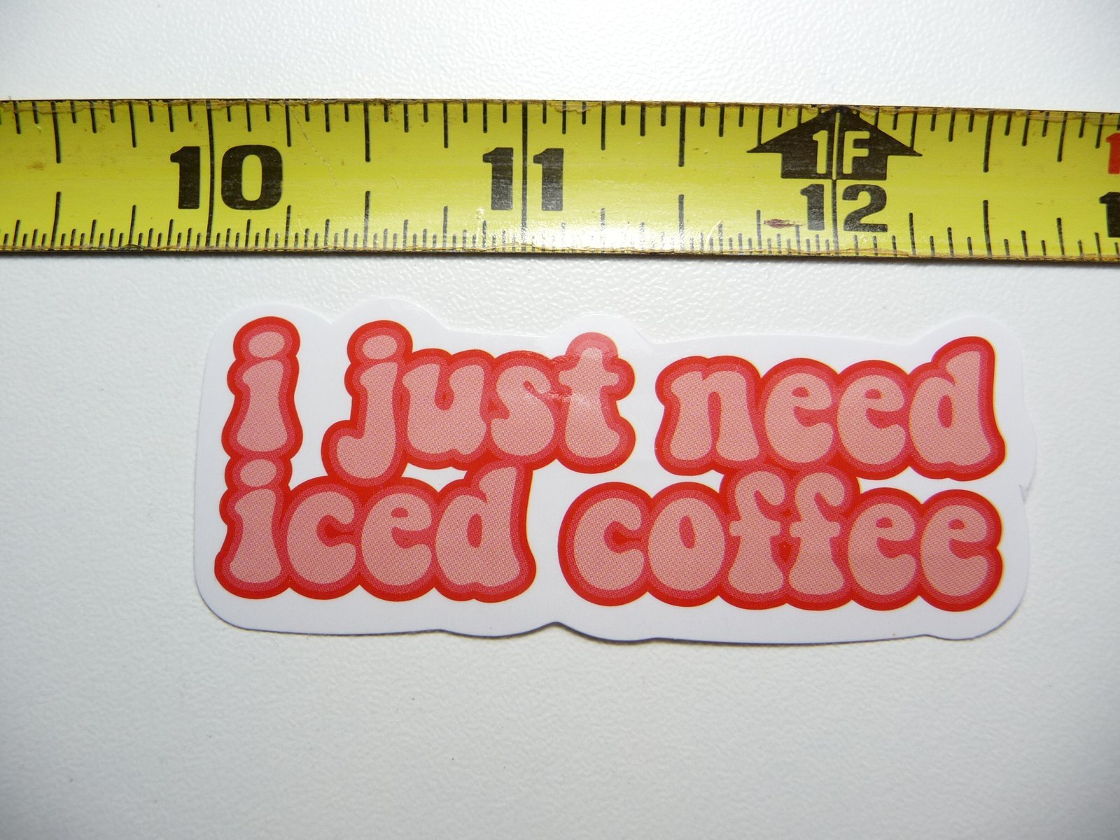 Iced Coffee Motivational Glossy Decal Sticker Positive Attitude
