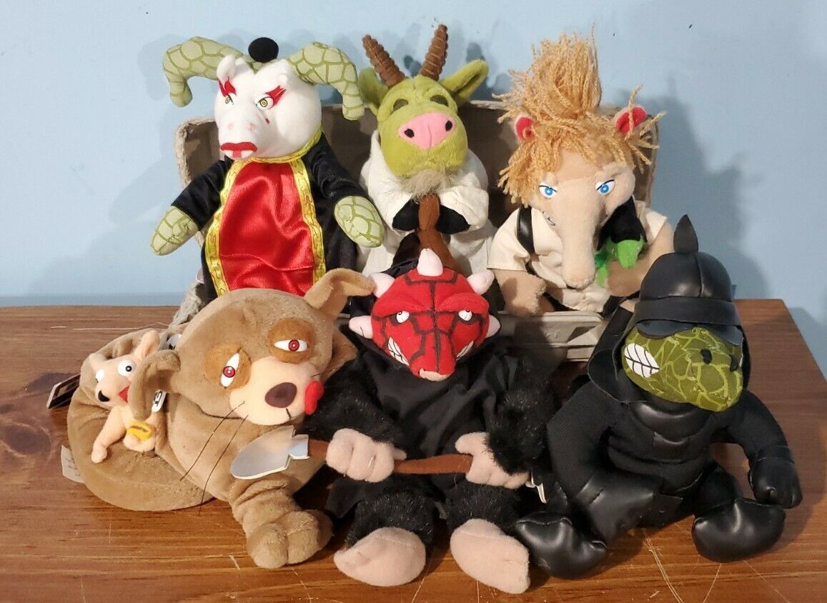 TOY: MEANIE BEANIE BABY: FARCE WARS: COMPLETE SET OF 6, w/TAGS, 1997-1999