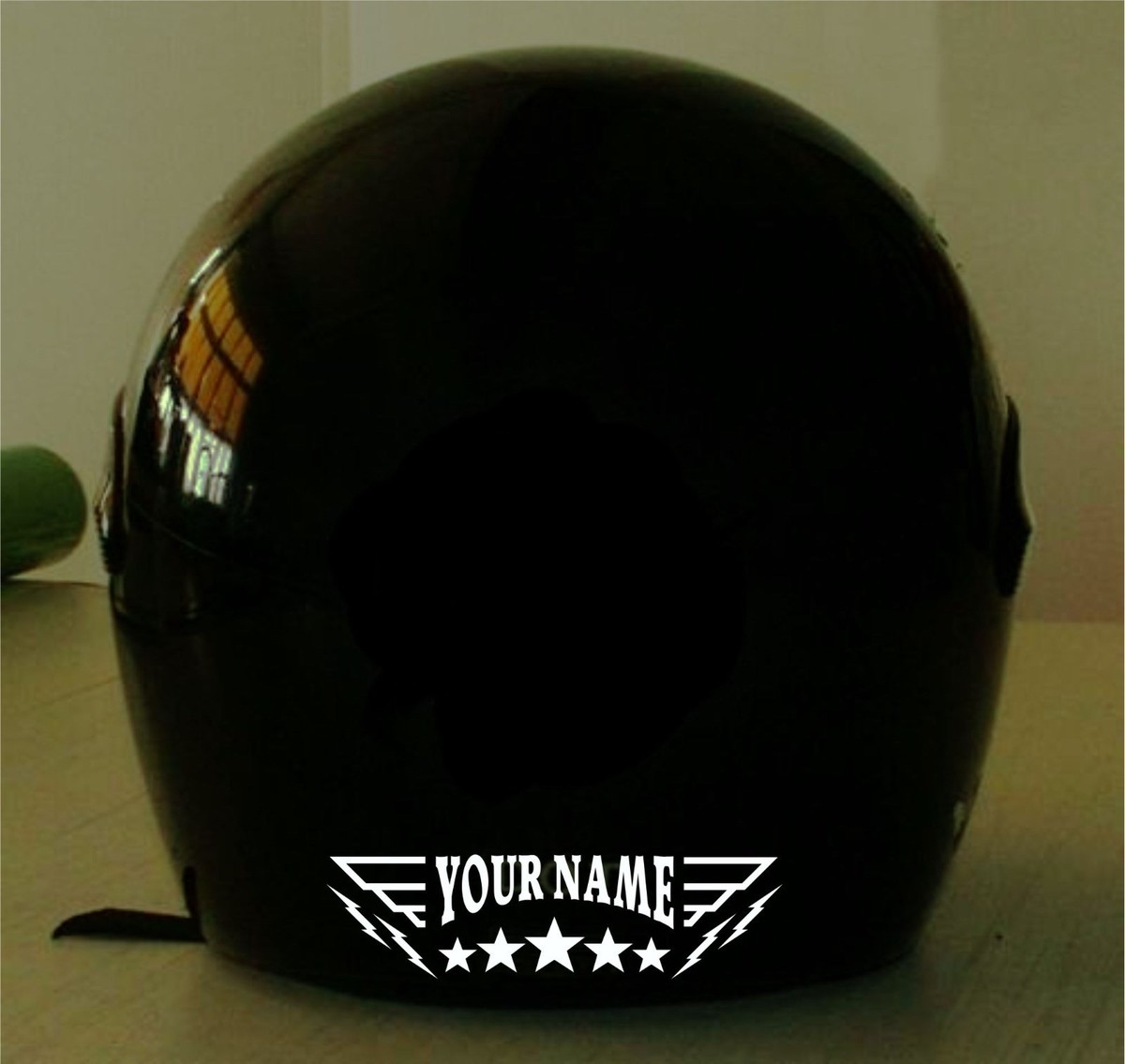 BIKER HELMET LETTERING REFLECTIVE MOTORCYCLE HELMET FOR