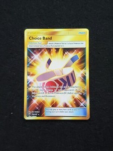 Choice Band 162/147 Secret Rare Pokemon Burning Shadows Sun & Moon Mint Save