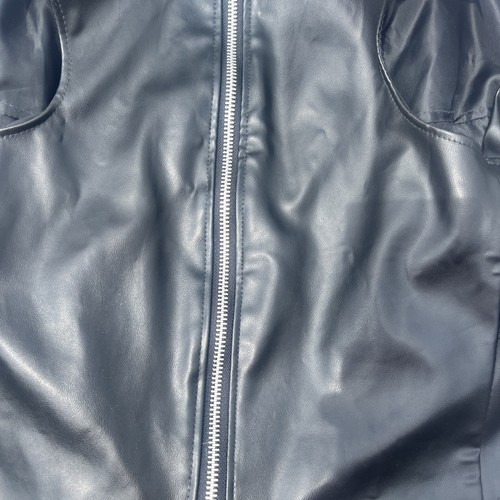 Vtg 2000 Harley Davidson Faux Leather XL Pet Dog Zippered Biker Jacket/Vest - Picture 5 of 7