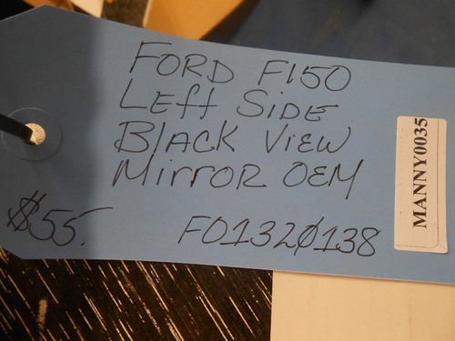 FORD F150 LEFT SIDE VIEW MIRROR BLACK AND CHROME FO1320138 MANNY0035 - Foto 4 di 4