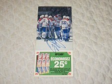 CRAIG LUDWIG CHRIS NILAN DUAL SIGNED AUTOGRAPHED 1983 CANADIENS POST CARD