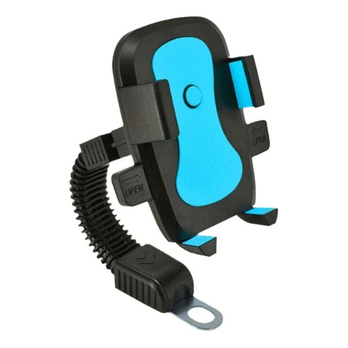 Universal Bike Electric Scooter Motorcycle Handlebar Phone Mount With Safety - Photo 7 sur 13