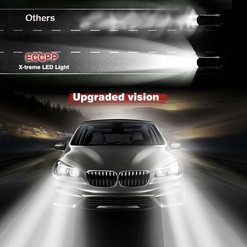 ECCPP 9005/HB3 LED Headlight Bulb Hi/Lo Beam White Fog Lights Conversion Kit - 8 - Picture 7 of 7