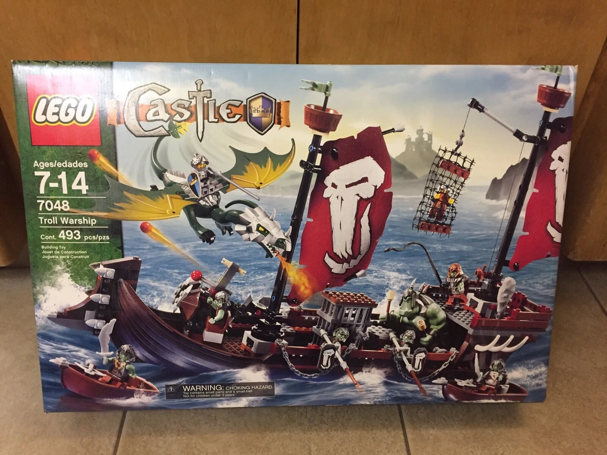 New Sealed Lego Castle Troll Warship 7048