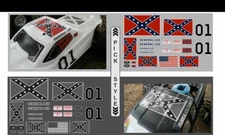 GENERAL LEE Dukes Of Hazzard 1/10 1/8 - RC Car Truck Crawler decals Stickers 