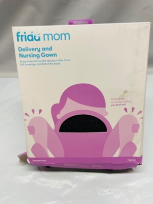 Frida Mom Delivery and Nursing Gown - Grey - One Size - Box Damage