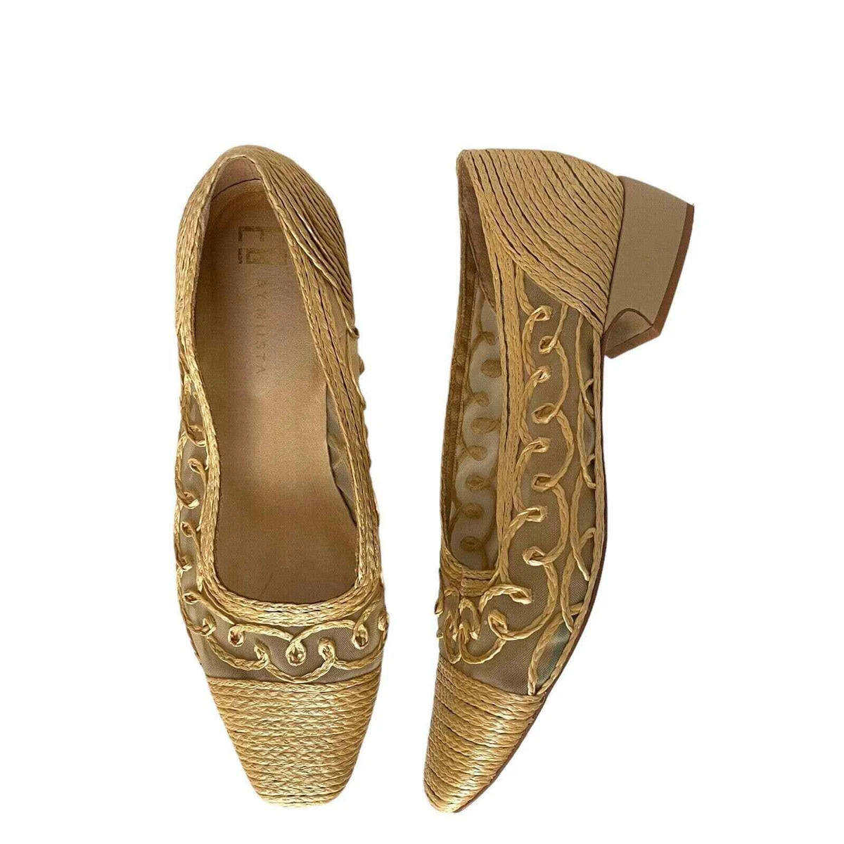 Miista raffia shop shoes