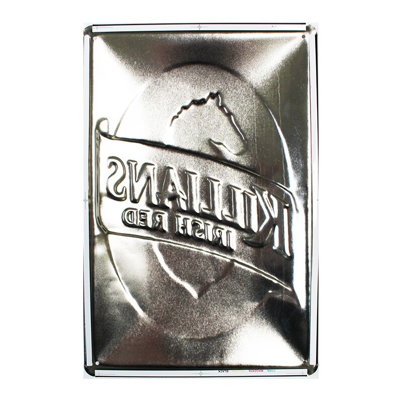 Plaque métal Killian's Irish Red 20x30cm décorative bombée