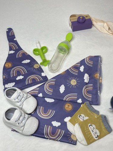 Adorable Baby Swaddle and Hat Gift Set - Picture 2 of 17