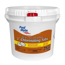 Pool Mate All-in-One 3" Chlorine Tabs - 25 Lbs