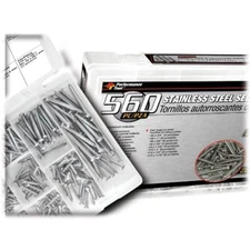 Performance Tool W5356 560-Piece Self-Tapping Screw Assortment, Stainless Steel