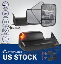 Tow Mirrors Power Heated Led Signal Lights Fit 1998-02 Dodge Ram 35002500