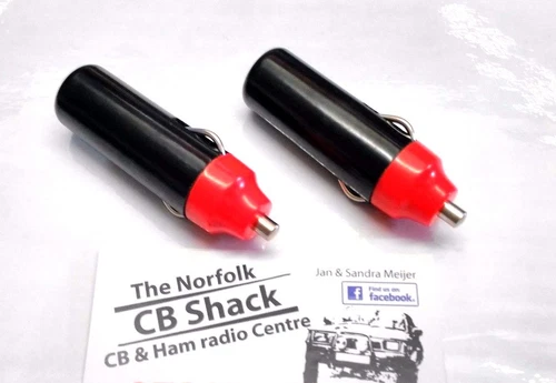 2 x 12v cigar cigarette lighter plug solder type