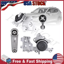 4Pcs Motor Mounts Kit For Nissan Rogue 2.5L Engine Auto Transmission 2014-2017