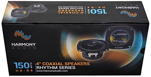 Harmony Audio HA-R4 Car Stereo Rhythm Series 4" Replacement 150W Speakers & G...