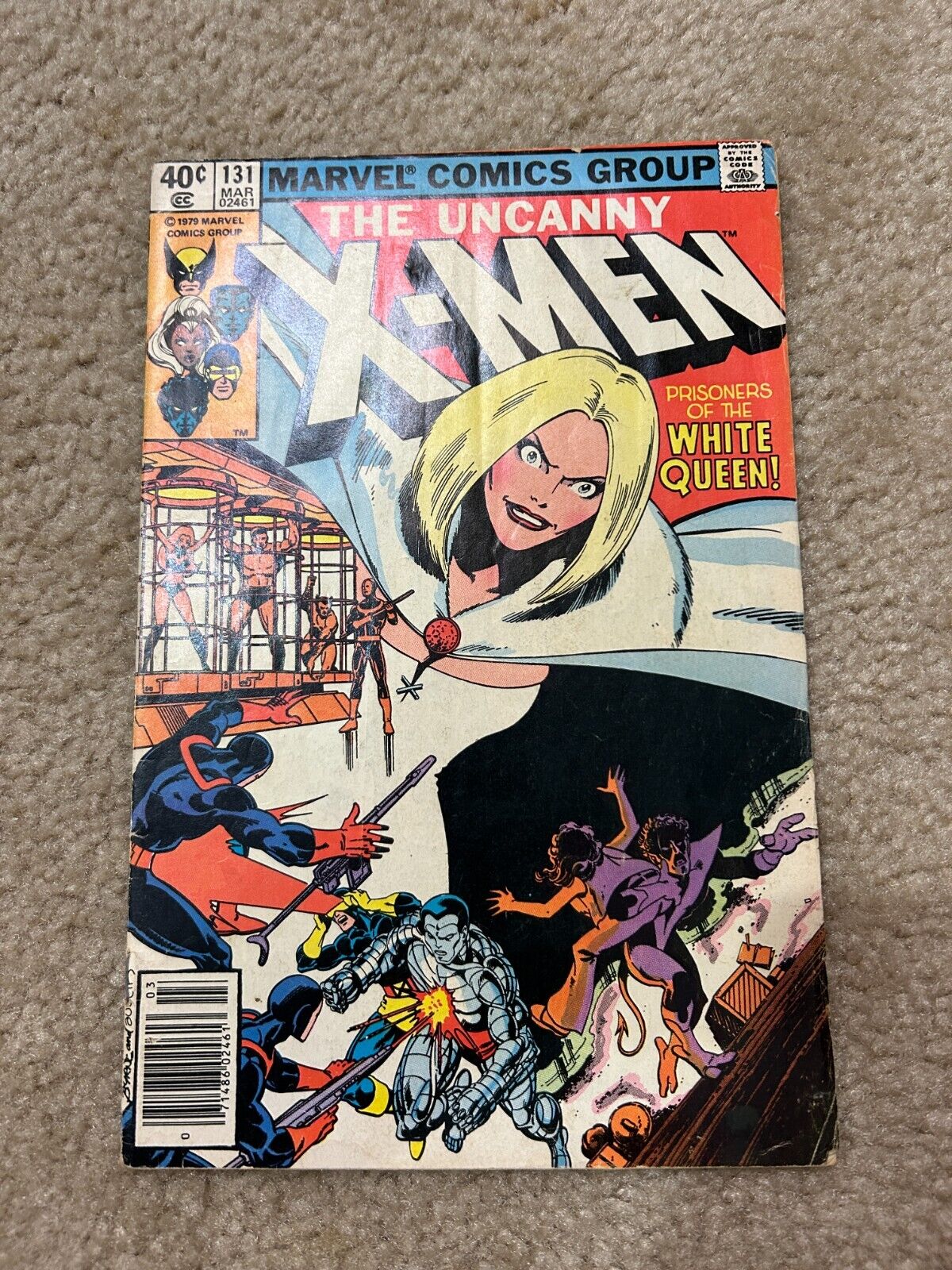 X-Men #131 (Mar 1980, Marvel), VG (4.0), Dazzer 1st White Queen cover Newsstand
