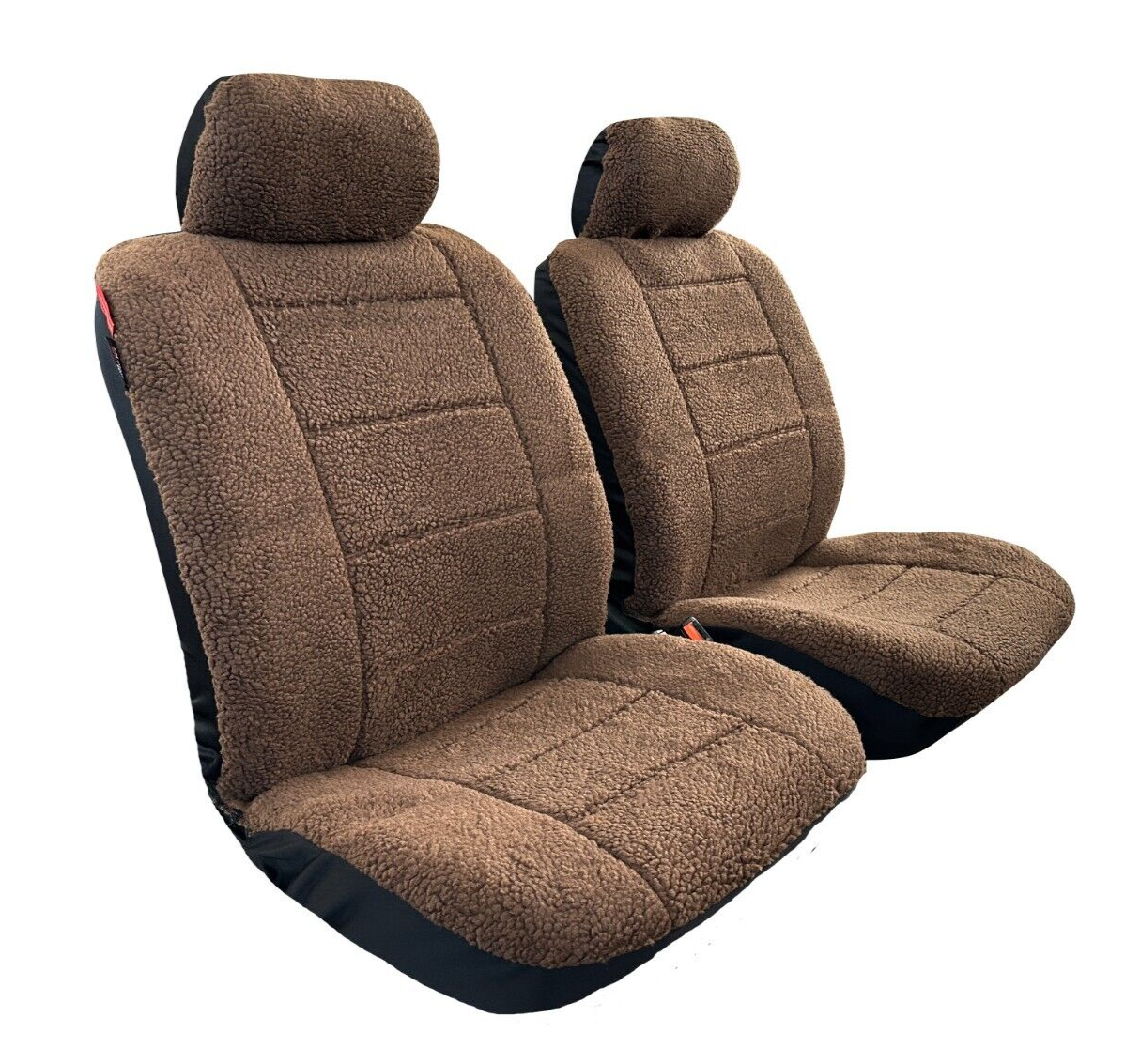 For Nissan Titan 2004-on Car Front Seat Covers Brown Warm Faux