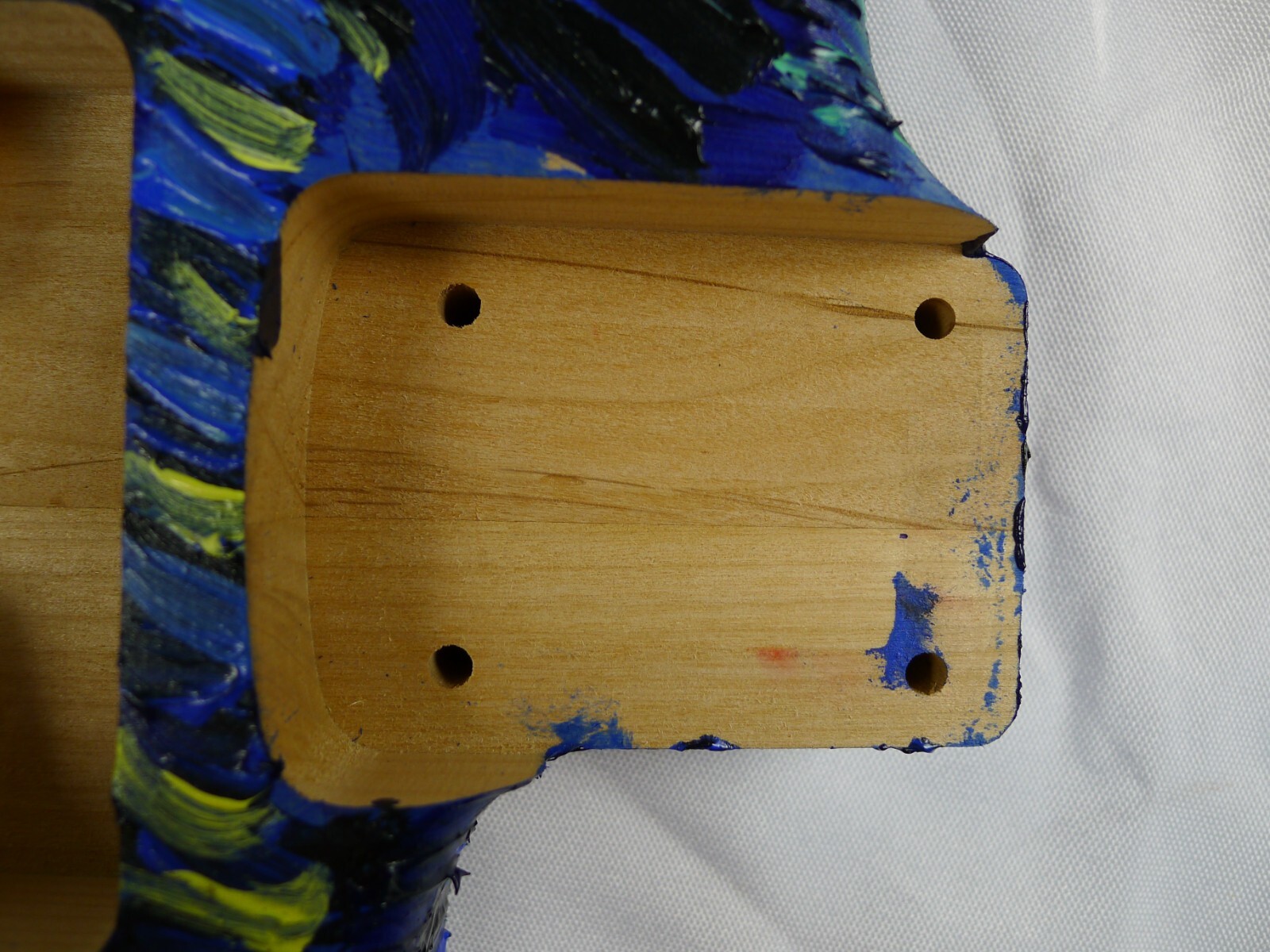 Strat Body 2pcs North American Alder HSS Hand Acrylic Oil Painting ≦3.52Ibs