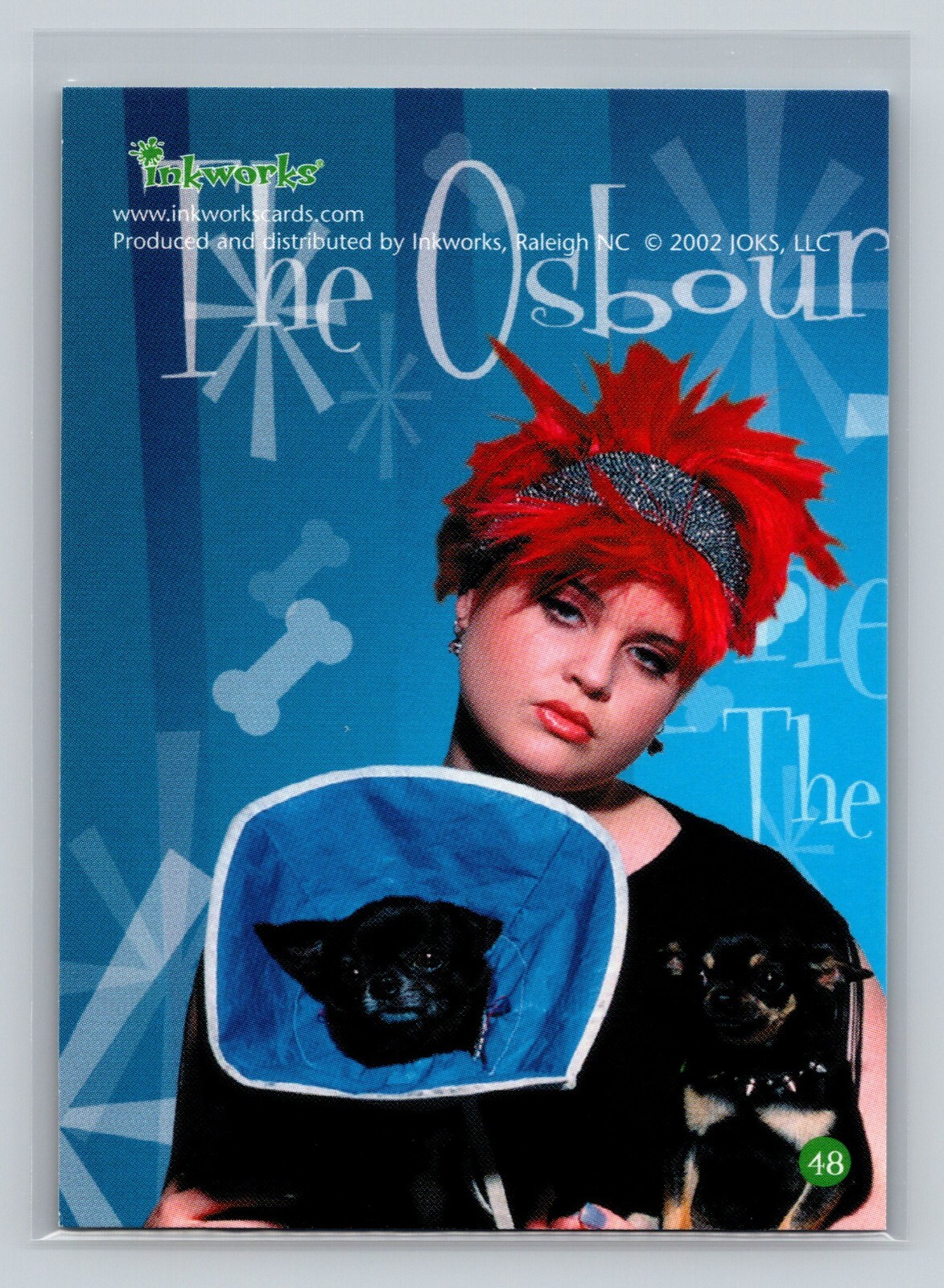 Crazy Baby 2002 Inkworks The Osbournes #48 Trading Card TV Show Dog Puzzle Kelly