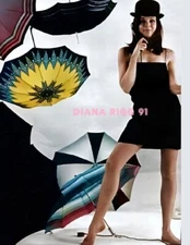 DIANA RIGG #91 EMMA PEEL AVENGERS COLORIZED PHOTO 11 X 8.5 FREE SHIPPING