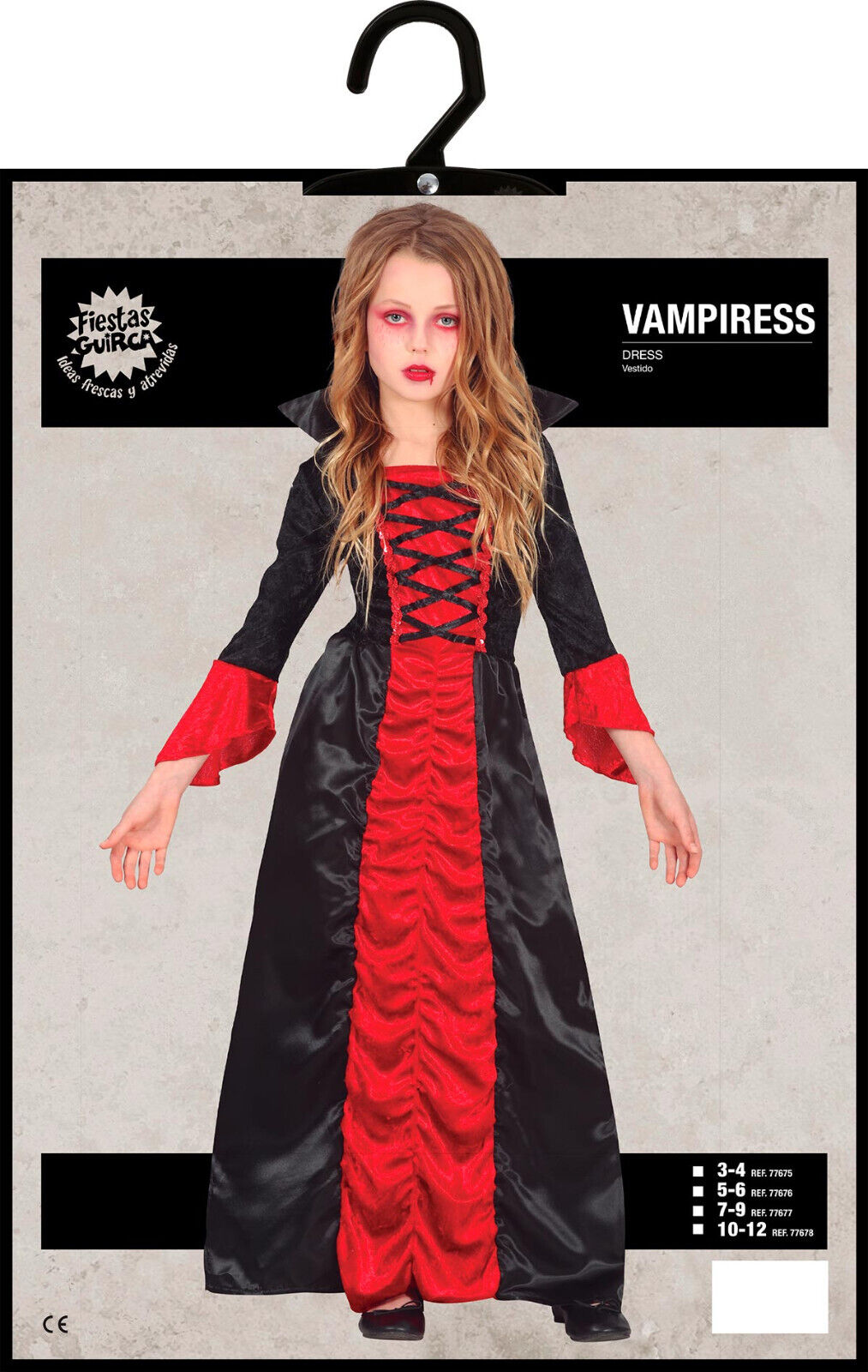 Karneval Kinder Kostüme Mädchen Dark Vampirin bösartige Lady Prinzessin Dracula