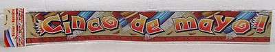 Cinco De Mayo Metallic Banner Mexican Party May 5th Fiesta 12 Feet Long New
