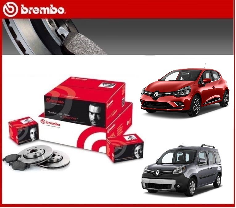 Disque de frein Clio IV Kangoo 17 pouces et plaquettes avant Brembo kit complet