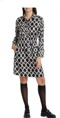 【関税＆送料込み】Max Mara Printed Silk Chemisier Dress Long printed silk dress, rust | 